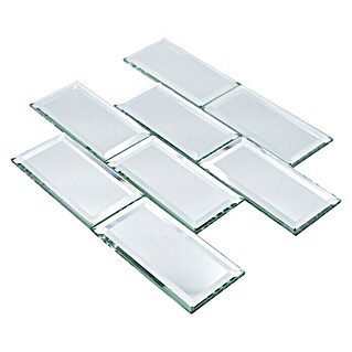 Mosaikfliese Mirror Metro XSPM 07 (29,8 x 29,8 cm, Transparent, Glänzend)