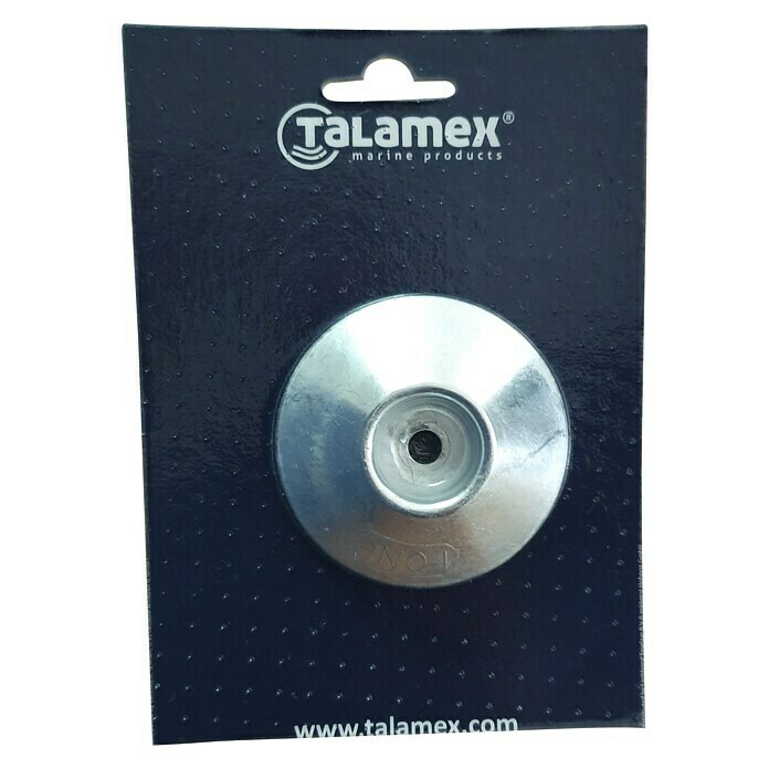 Talamex Ruderblattanode (Zink, Durchmesser: 90 mm, Salzwasser, Lochdurchmesser: 8 mm)