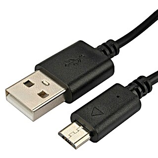 Cartrend USB-Ladekabel Micro USB (Farbe: Schwarz, Länge: 1 m)