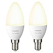 Philips Hue LED svjetiljka (E14, 5,5 W, Topla bijela, Može se prigušiti, 2 kom)