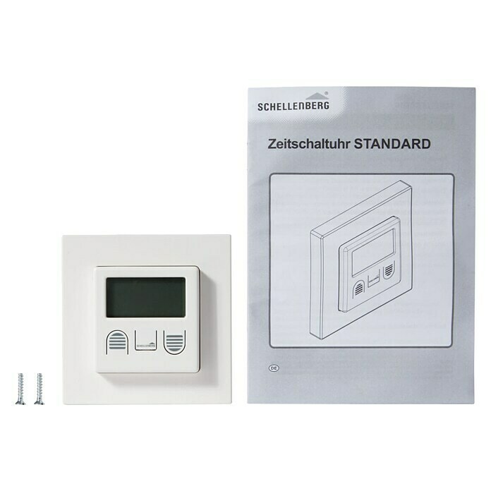 Schellenberg Wochen-Zeitschaltuhr Standard (80 x 80 x 40 mm, Weiß, Unterputz)