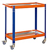 Simonrack Werkstattrollwagen Simonwork (L x B x H: 40 x 90 x 103 cm, Metall, Blau/Orange)