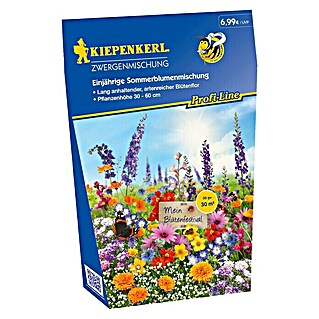 Kiepenkerl Profi-Line Blumensamenmischung (Zwergenmischung, Verschiedene Sorten, Blütezeit: Mai - Oktober, 30 m²)