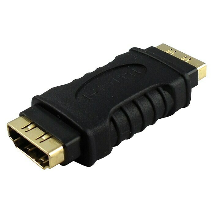Schwaiger HDMI-Adapter Verbinder (2 HDMI-Buchsen, Vergoldete Kontakte)