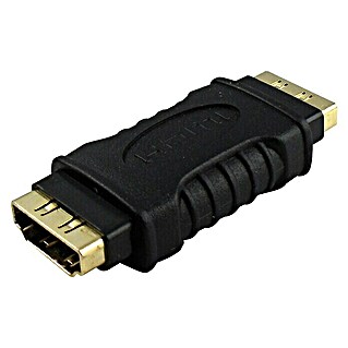 Schwaiger HDMI-adapter Verbindingsstuk (2 HDMI-aansluitingen, Vergulde contacten)