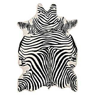 Deko-Kunstfell Rodeo (Zebra, Schwarz/Weiß, 200 x 150 cm, 100 % Polyester)