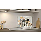 CUCINE Küchenrückwand (Coffee Love, 60 x 40 cm, Stärke: 6 mm, Einscheibensicherheitsglas (ESG))