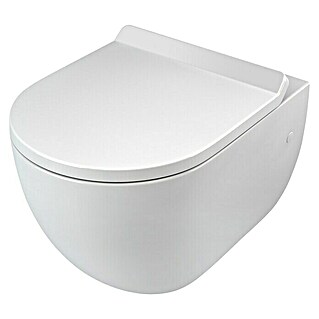 Camargue Wand-WC Rom (Spülrandlos, Spülform: Tief, WC Abgang: Waagerecht, Weiß)