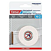 Tesa Montagetape (Geschikt voor: Behang, Belastbaarheid: 10 kg/m, 1,5 m x 19 mm)