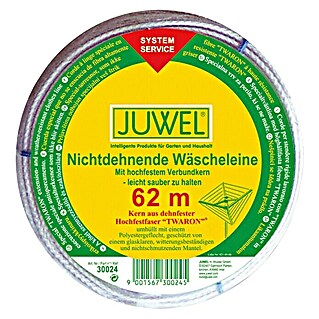 Juwel Wäscheleine Twaron (Länge: 62 m, Hochfest-Verbundkern mit Polyestergeflecht-Mantel)