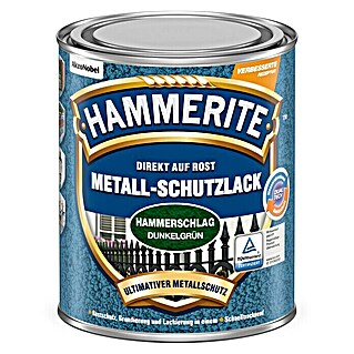 Hammerite Metall-Schutzlack Hammerschlag (Dunkelgrün, 2,5 l, Glänzend, Lösemittelhaltig)