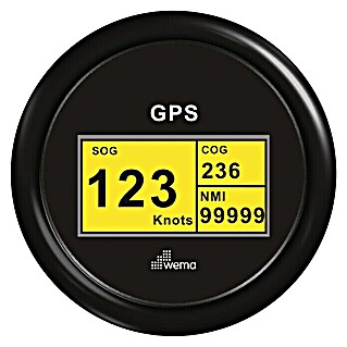 Wema Tachometer GPS Speedo Digital (Durchmesser: 96 mm, Spannung: 12 V, Schwarz)