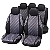 Funda para asientos de coche Jaquard (9 uds., Negro/Gris, Específico para: Vehículos con airbag)
