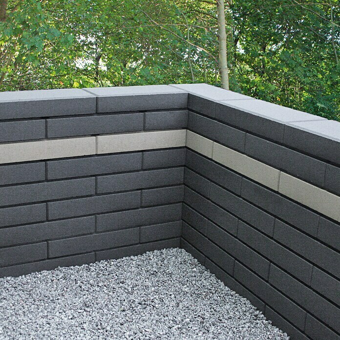 Mauerstein C-Line (Grau, 50 x 25 x 10 cm, Beton)