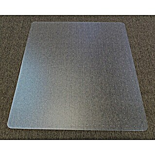 Beschermmat voor vloeren (140 x 100 cm, Met noppen, Transparant)