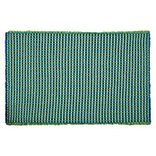 MSV Alfombra para baño Cone (50 x 80 cm, Azul/Verde, 75% poliéster, 25% acrílico)