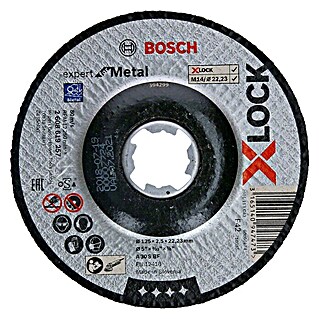 Bosch Professional X-Lock Disco de corte Expert A 30 S BF (Diámetro disco: 125 mm, Espesor disco: 2,5 mm, Apto para: Metal)