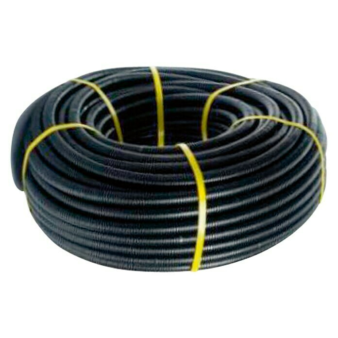 Tubo flexible PVC (EN 20, 100 m, PVC, 320 N, Negro)