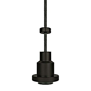 Osram Portalámparas de cuerda Vintage 1906 Pendulum Black (Negro, E27, Longitud de péndulo: 200 cm, Potencia: 60 W)