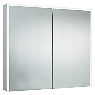 DSK Led-spiegelkast Aluminio Star (b x h: 80 x 70 cm, Met verlichting, Aluminium, Zilver)
