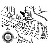 Hazet Radlagergehäuse-Spreizer 4912-1 (Schlüsselweite: 5,5 x 8 mm, Größe Antrieb: ½