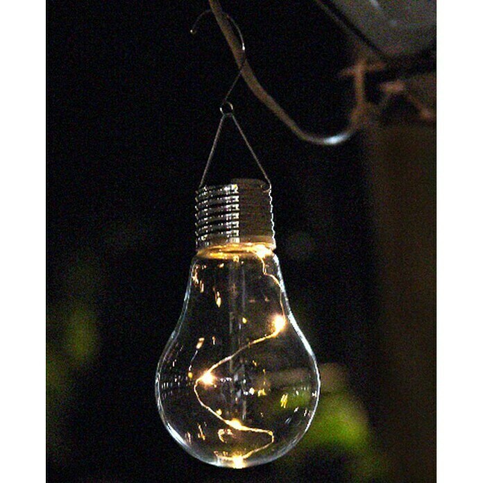 BAUHAUS Solarna svjetiljka Bulb (0,05 W, Topla bijela, Ø x V: 7 x 13,5 cm)