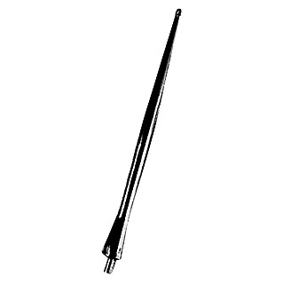 Antena de aluminio (Largo: 16 cm, Negro)