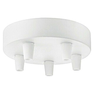 Home Sweet Home Plafondhouder voor lamp (5 voudig, Wit, Metaal)