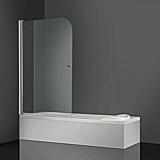 Mampara para bañera Irois (1 pieza, 93 x 143 cm, Vidrio transparente)
