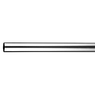 Gordijnroede (Rvs-look, Lengte: 200 cm, Diameter: 25 mm)