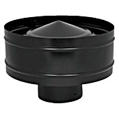 Sombrerete para pellets Antirrevoco (Diámetro: 80 mm, Negro)