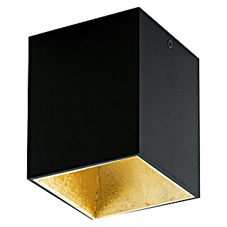 Eglo Led-plafondlamp Polasso (3,3 W, l x b x h: 10 x 10 x 12 cm, Goud, Zwart, Warm wit)