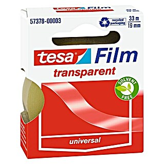 Tesa Cinta adhesiva Film transparent (33 m x 19 mm)