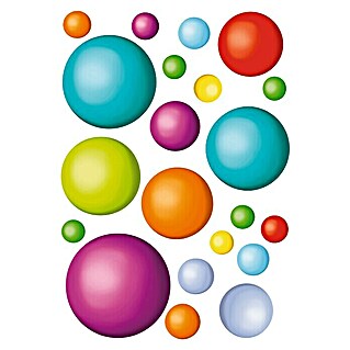 Adhesivos decorativos para ventanas Bolas (Bolas de colores, Multicolor, 21 x 29,7 cm)