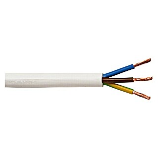Izolirani kabel (H05VV-F3G1,5, 5 m, Bijele boje)