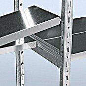 Scholz Metall-Lagerregal Anbauelement (Länge: 800 mm, Breite: 1.210 mm, Höhe: 2.640 mm, Traglast: 240 kg/Boden, Anzahl Böden: 7 Stk.)