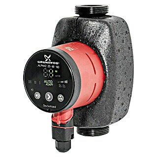Grundfos Štedna cirkulacijska pumpa Alpha 2 25-40 (Pritisak vode u visinu: 4, Priključna snaga: 3 - 18 W, Ugradna duljina: 180 mm)