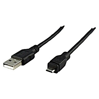Schwaiger USB-Kabel (1,8 m, USB A-Stecker, USB Micro-B-Stecker)