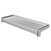 Sarei Vensterbank, op maat (Aluminium, Maximale maat: 300, Wit aluminium/Zilver, Breedte: 7 cm)