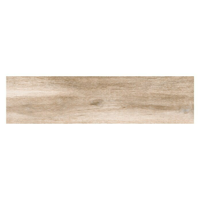 Pavimento cerámico Sándalo (23,5 x 66,2 cm, Beige, Estilo madera)