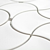 Mosaikfliese Fächer Uni FS 17W (27,6 x 27,6 cm, Weiß, Glänzend)