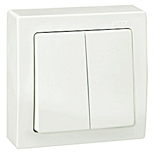 Simon 73 Interruptor/Conmutador Loft (Blanco, Montaje en la pared, Plástico)