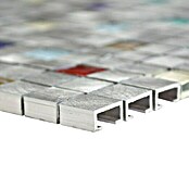 Mosaikfliese Quadrat ALF A702 (30 x 30 cm, Silber, Matt)