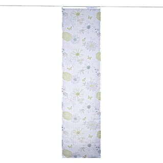 Expo Ambiente II Flächenvorhang Bloom (Grau/Grün/Weiß, 100 % Polyester, 60 x 245 cm)
