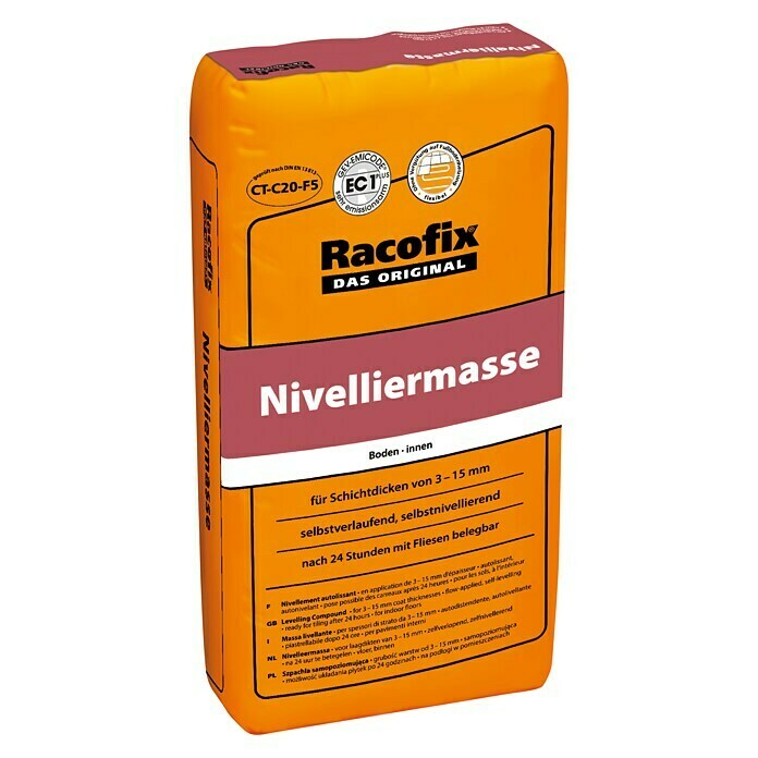 Racofix Nivelliermasse (20 kg, Schichtdicke: 3 - 15 mm)