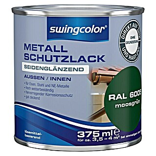 swingcolor Metall-Schutzlack (Moosgrün, 375 ml, Seidenglänzend)