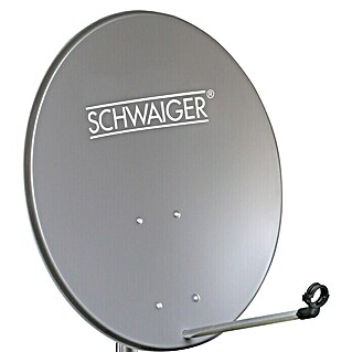 Schwaiger Satellitenschüssel (Aluminium, Durchmesser Spiegelfläche: 80 cm, Anthrazit)