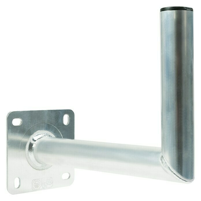 Schwaiger Winkelwandhalter (Wandabstand: 35 cm, Aluminium, Silber)
