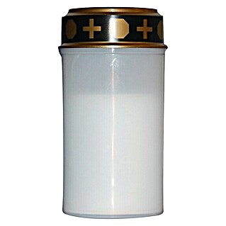 Hofer Friedlicht LED-Grablampe (Ø x H: 6,5 x 12,5 cm, Brenndauer ca.: 75 Tage, Weiß)