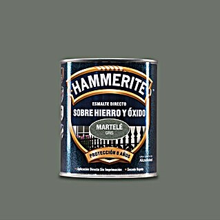 Hammerite Esmalte para metal Hierro y Óxido (Gris, 5 l, Martelé)